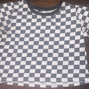 Checkered Crop Top